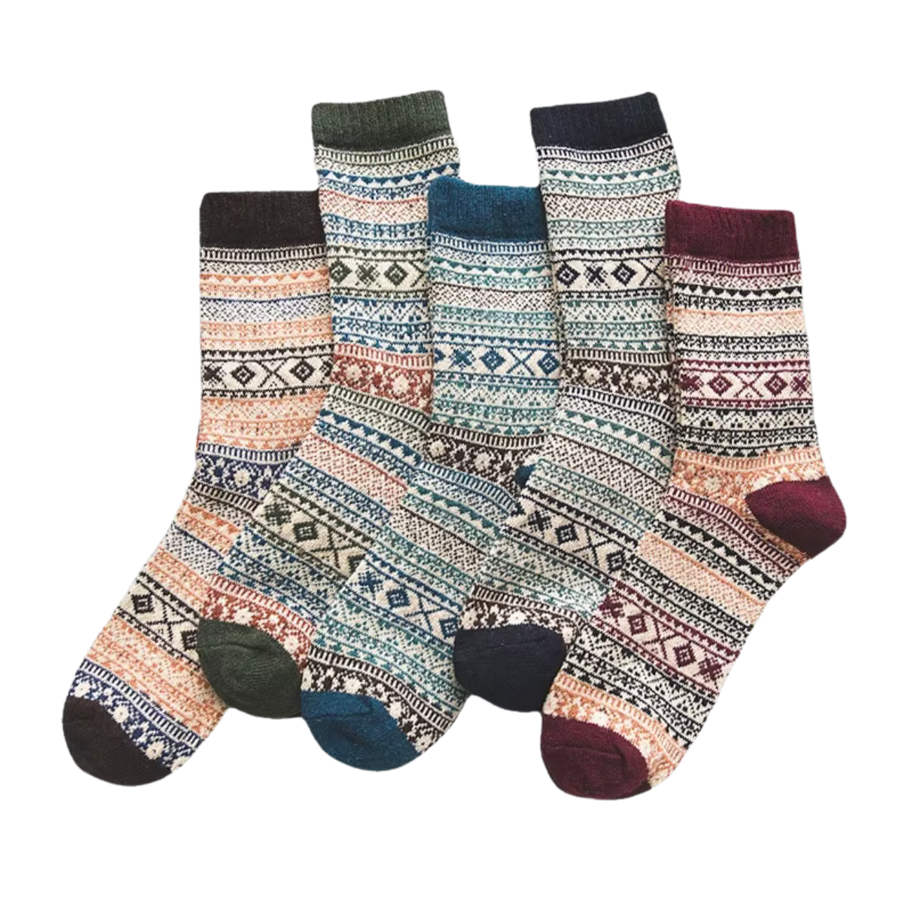 5 Paar Winter Herren, Damen socken verdicken Schafwolle.