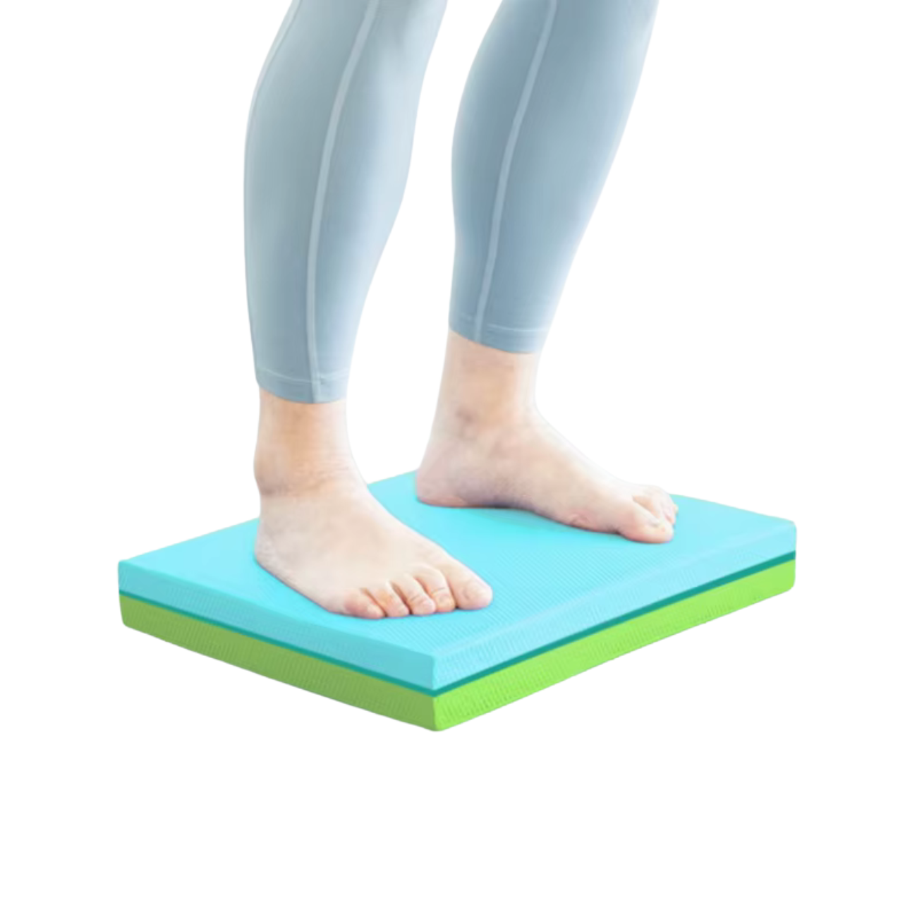 Tapis d'entraînement de fitness et d'exercice en TPE souple pour yoga et équilibre.