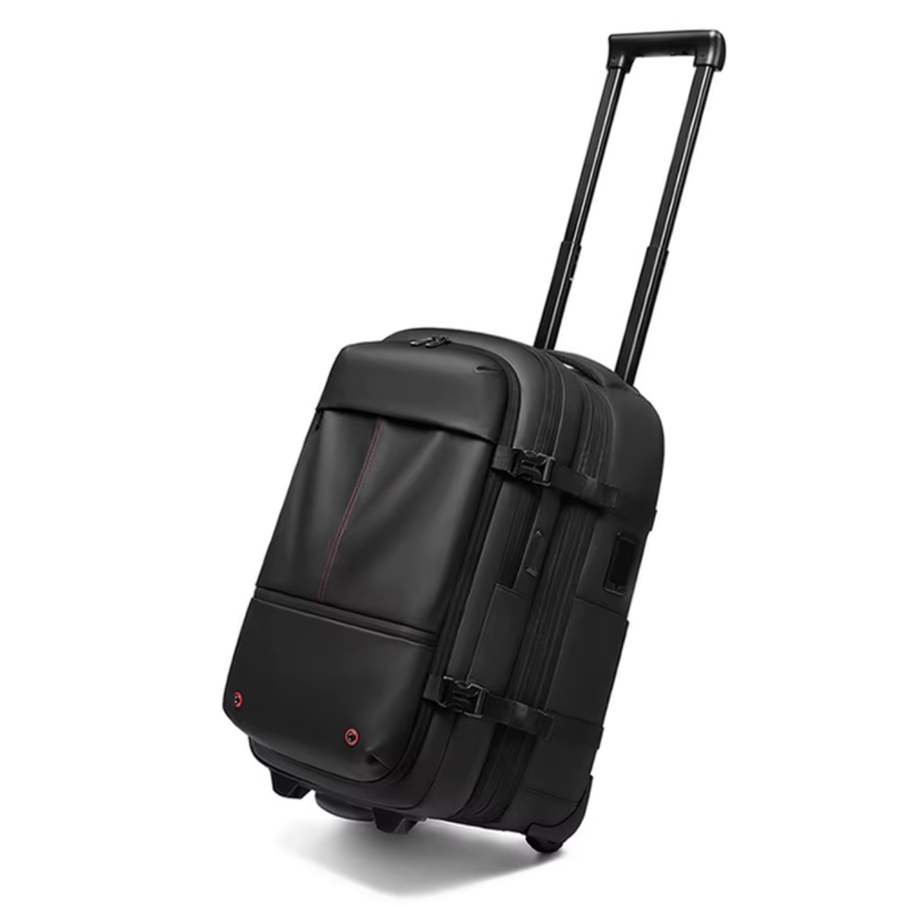 Vacuum compression luggage trolley backpack.