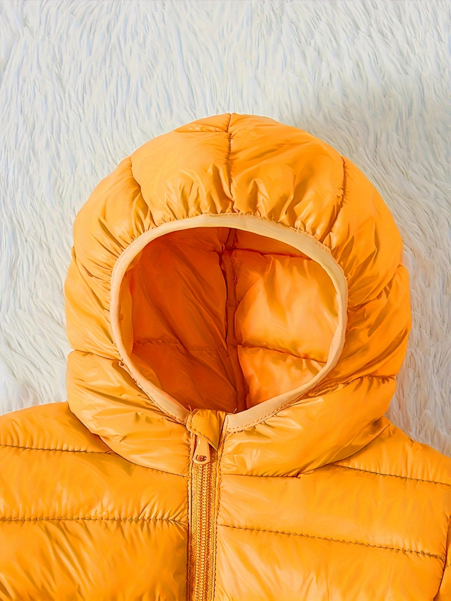 Classic boys' quilted jacket with hood, ideal for winter/autumn.