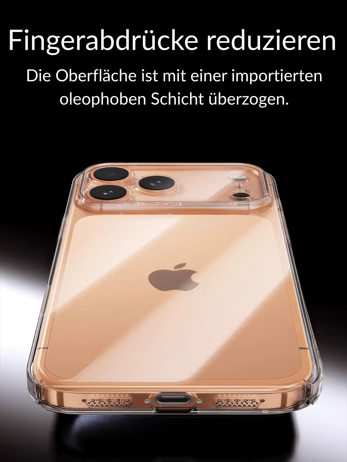 Étui de protection d'objectif transparent en polycarbonate anti-jaunissement pour iPhone 17 Pro Max.