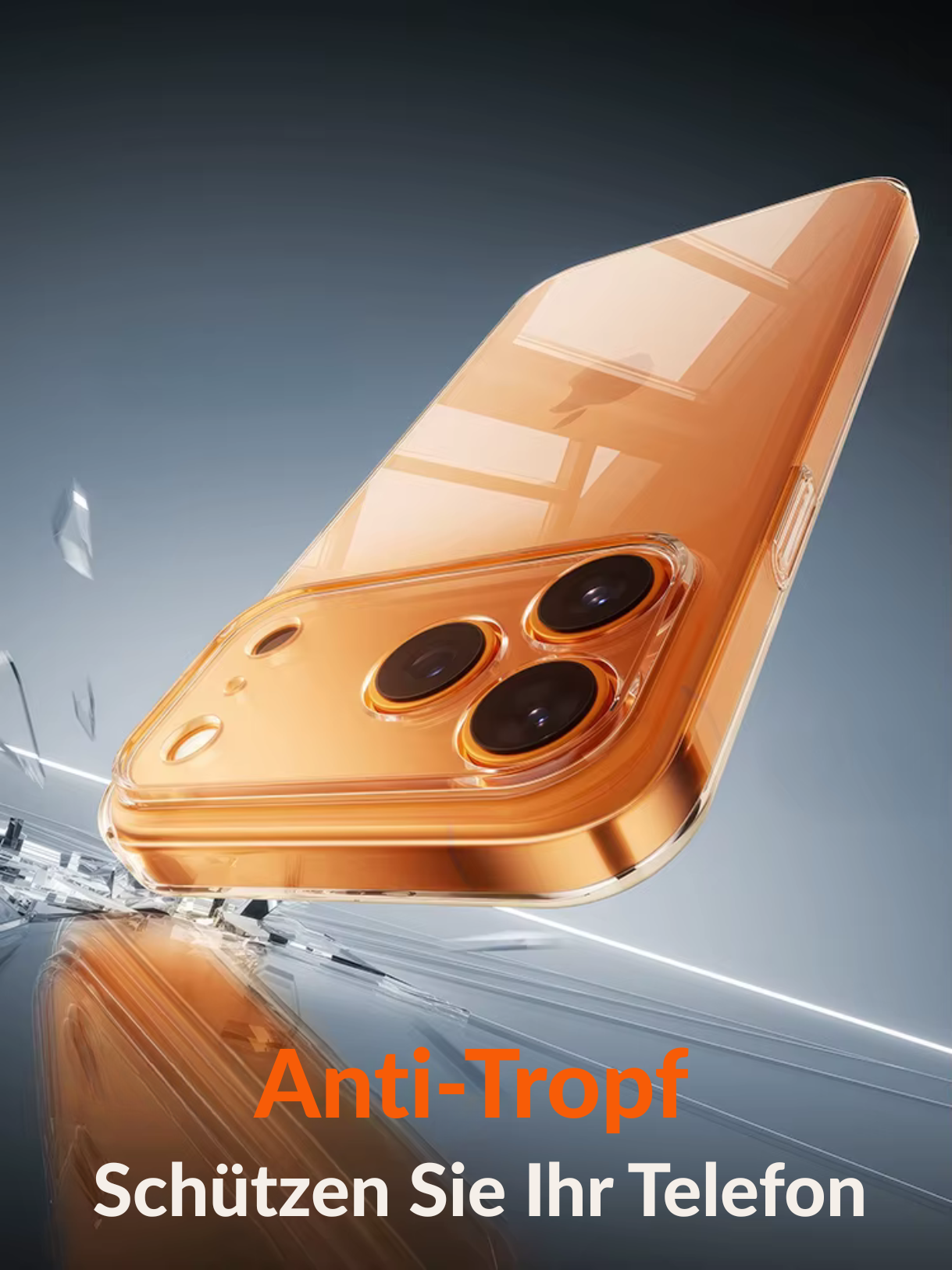 Étui de protection d'objectif transparent en polycarbonate anti-jaunissement pour iPhone 17 Pro Max.