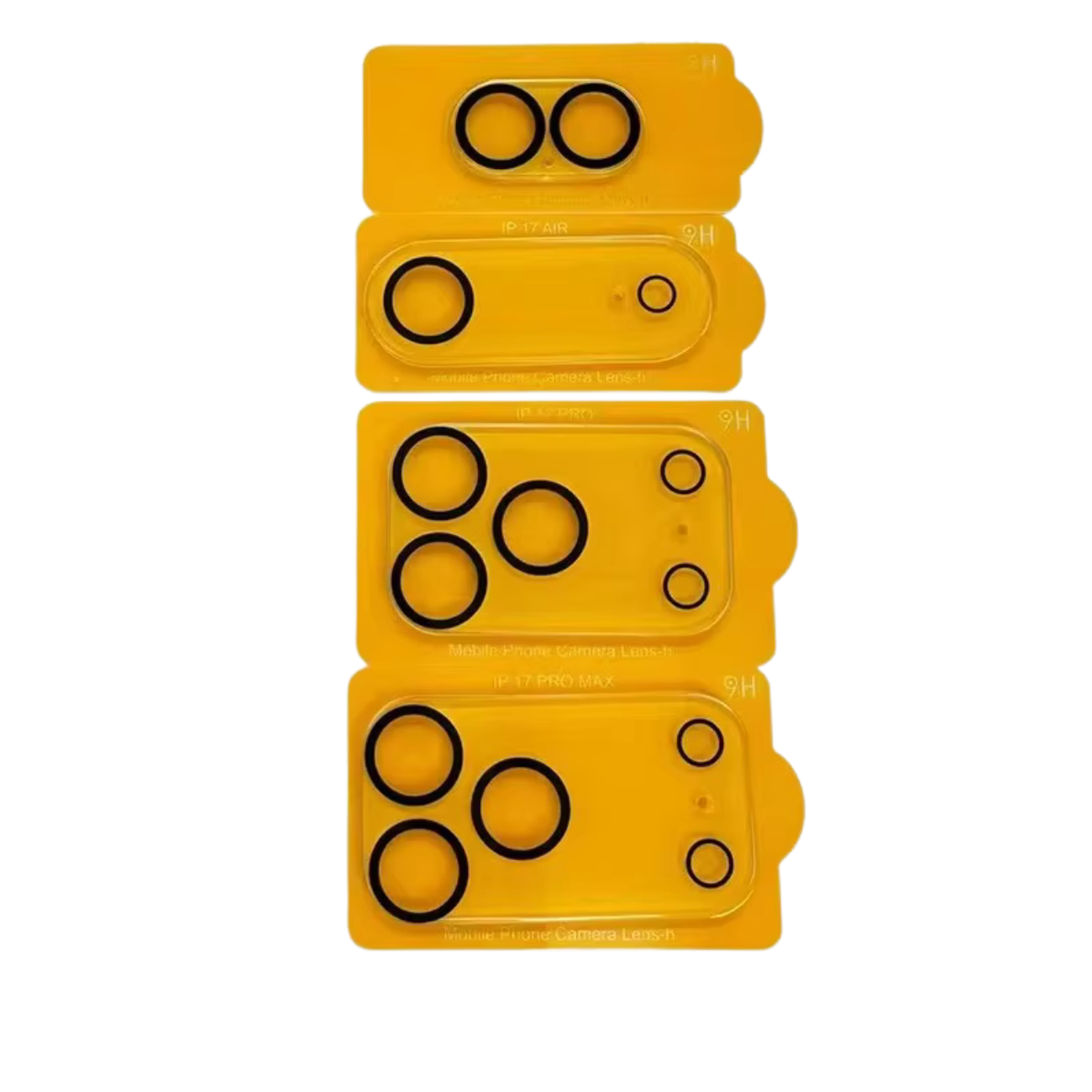 Protecteur d'appareil photo en verre trempé pour iPhone 17.