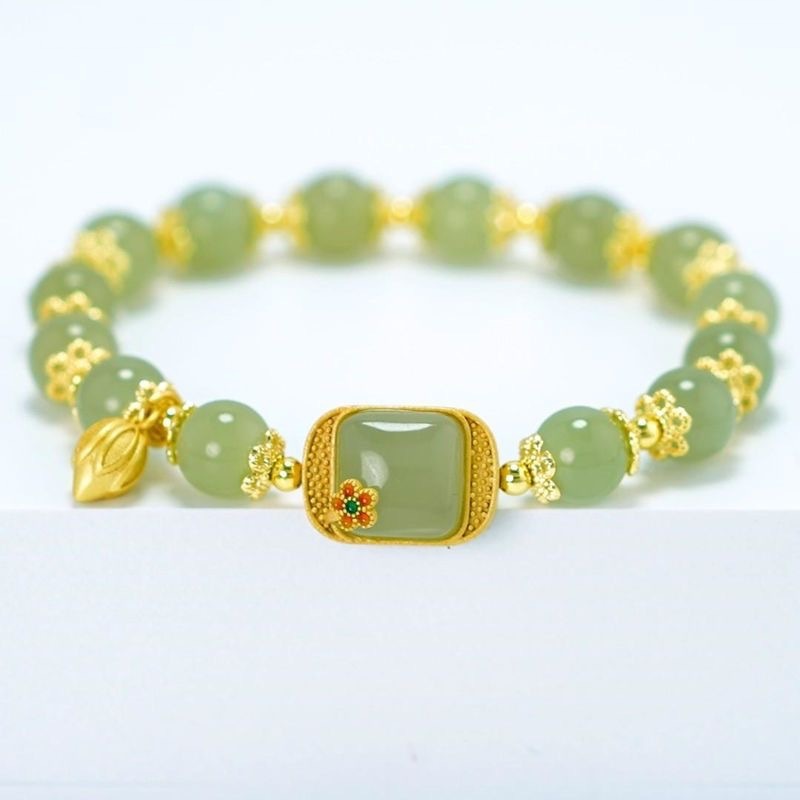 Lotus seed pod bracelet for women.