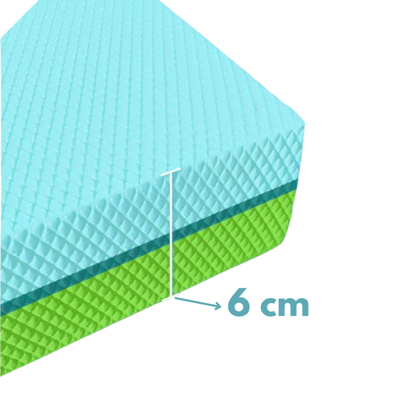 Tapis d'entraînement de fitness et d'exercice en TPE souple pour yoga et équilibre.