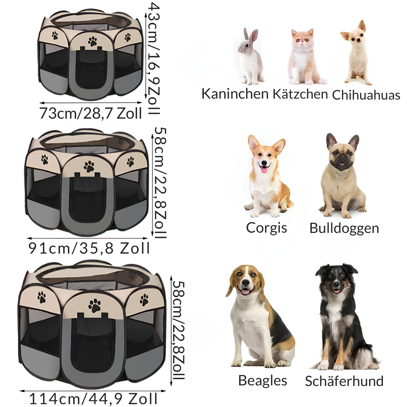 Katzenkäfig mit viel Bewegungsfreiheit & ideal für aktive Katzen.