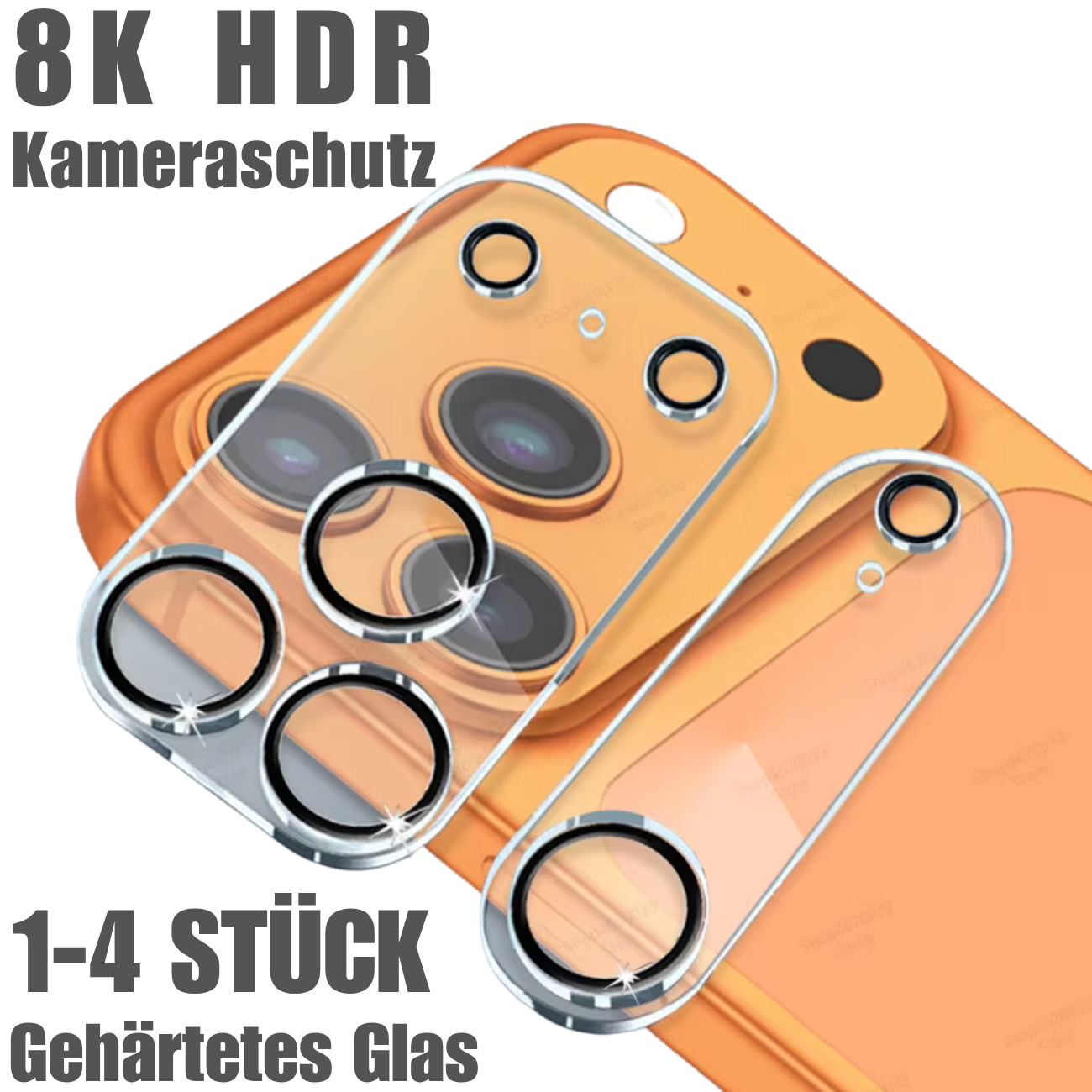 Protecteur d'appareil photo en verre trempé pour iPhone 17.