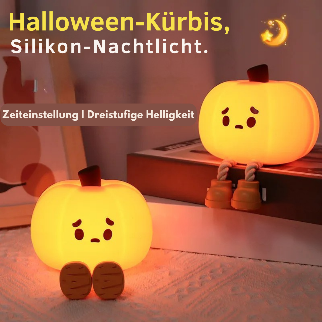 Cadeaux pour enfants, décorations d'Halloween, lampe en silicone.