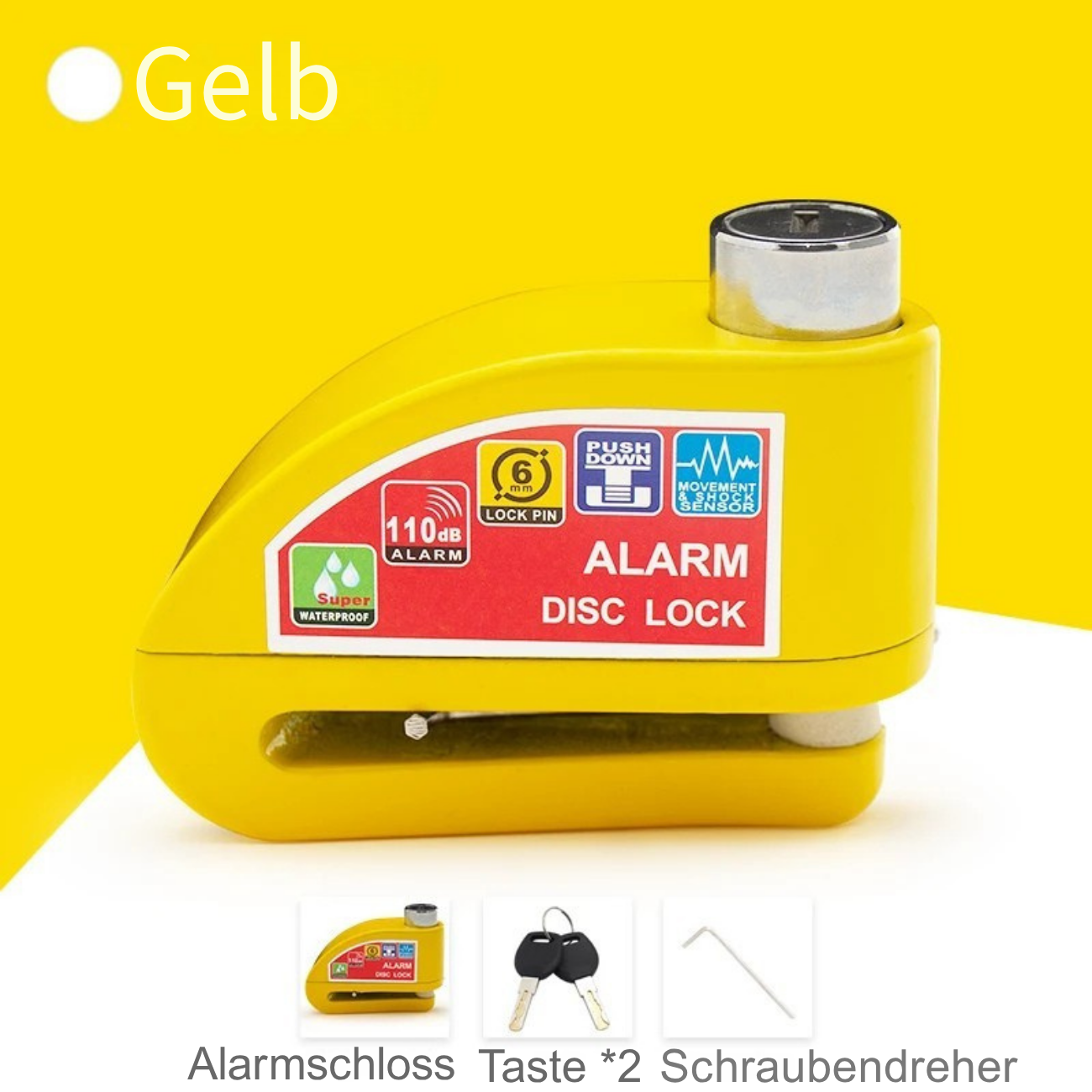 Motorcycle - Bicycle Lock Alarm Security Protection