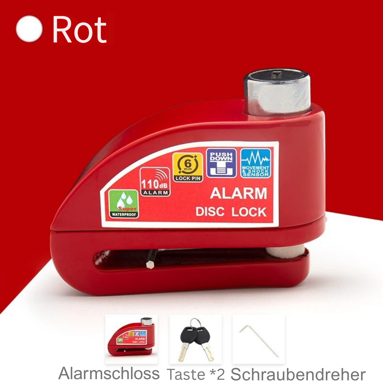 Motorcycle - Bicycle Lock Alarm Security Protection