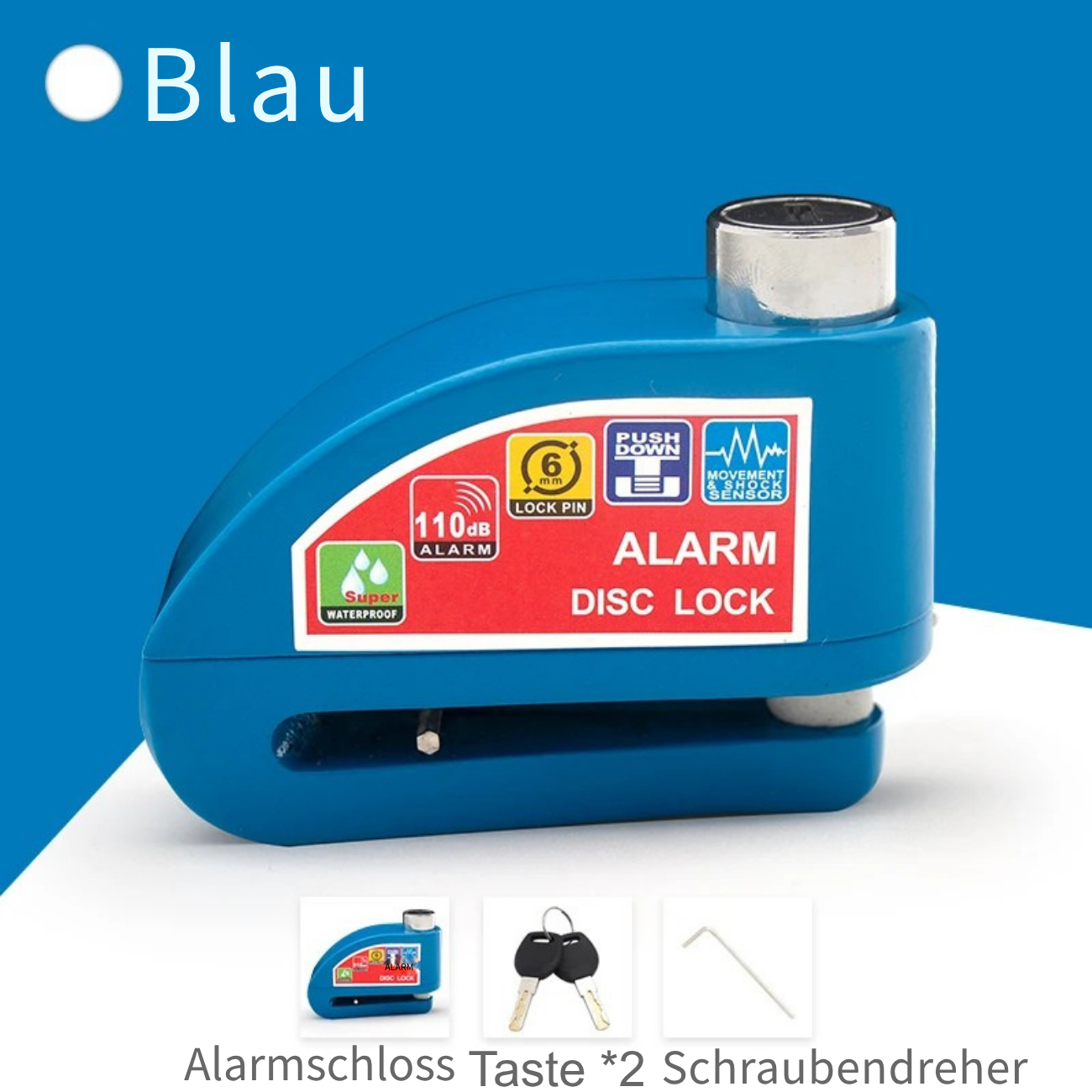 Motorcycle - Bicycle Lock Alarm Security Protection