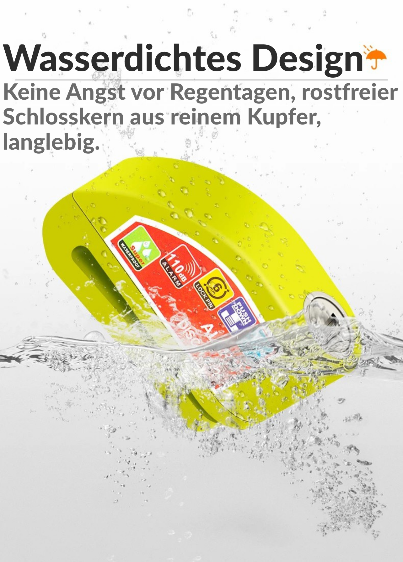 Motorcycle - Bicycle Lock Alarm Security Protection