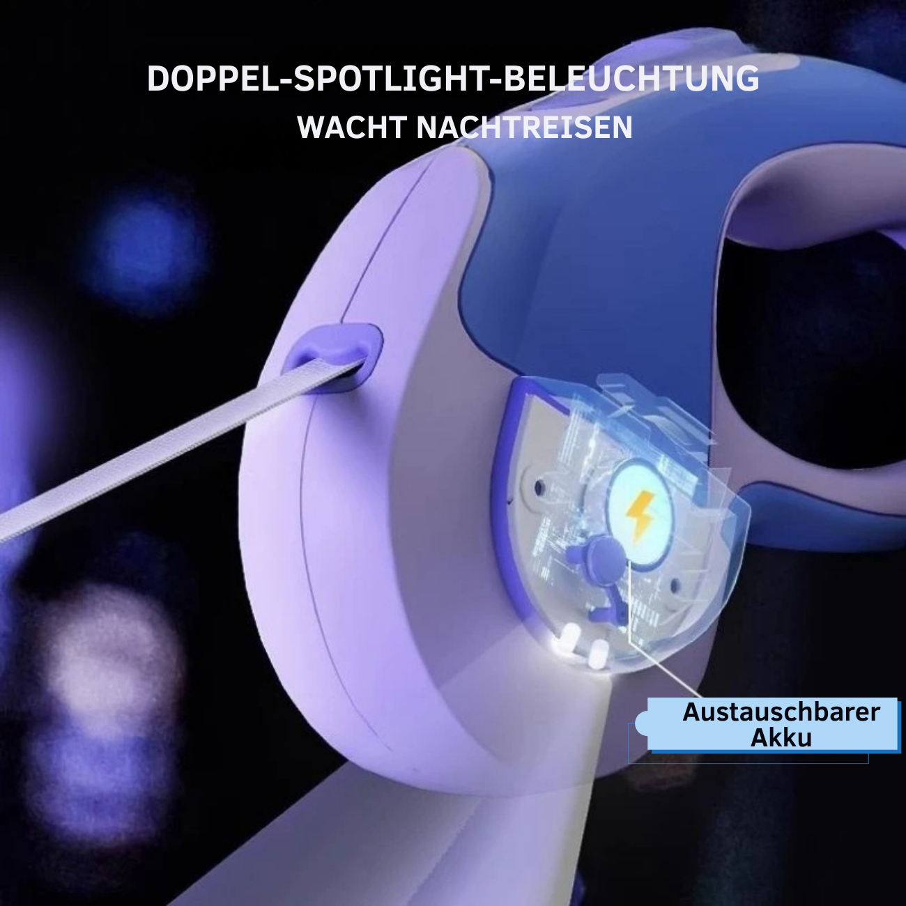 3M-5M einziehbare Hundeleine für kleine und mittelgroße Hunde