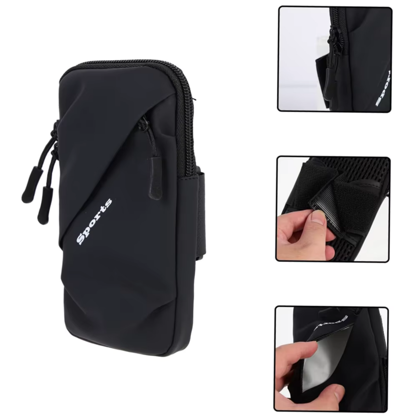 Brassard de sport universel étanche en PU pour smartphone, sac de course, sac de sport pour téléphone portable, accessoires de course