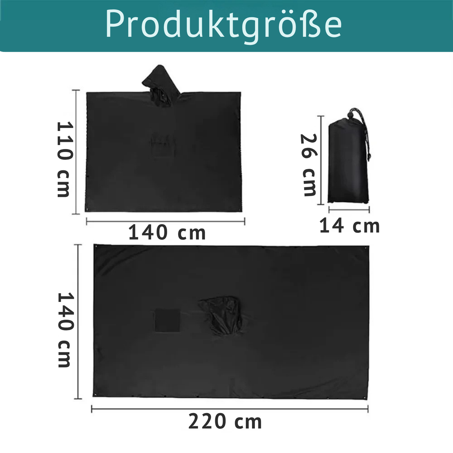 Imperméable d'extérieur élégant avec capuche et imperméable.