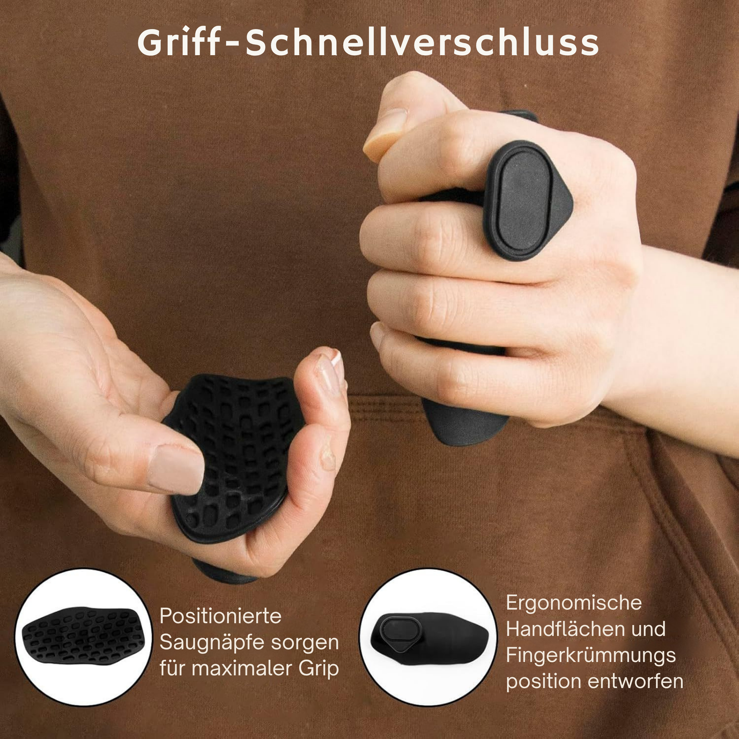 Renforceur de poignée antidérapant, pas de transpiration, entraîneur de doigts portable, poignées d'entraînement confortables pour le levage d'haltères.