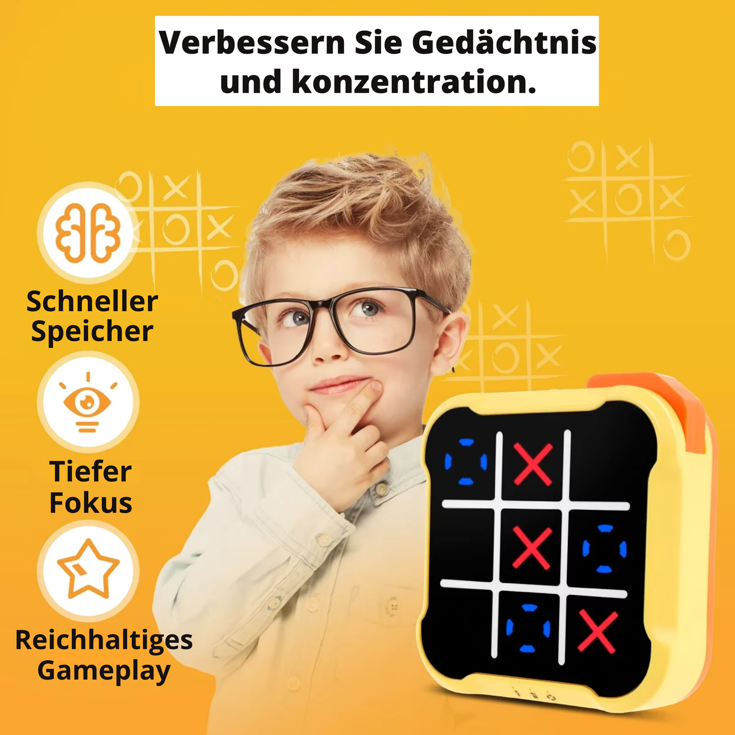 Educational Tic-Tac Three-Piece Chess Children's Toy Portable For Adults &amp; Children.