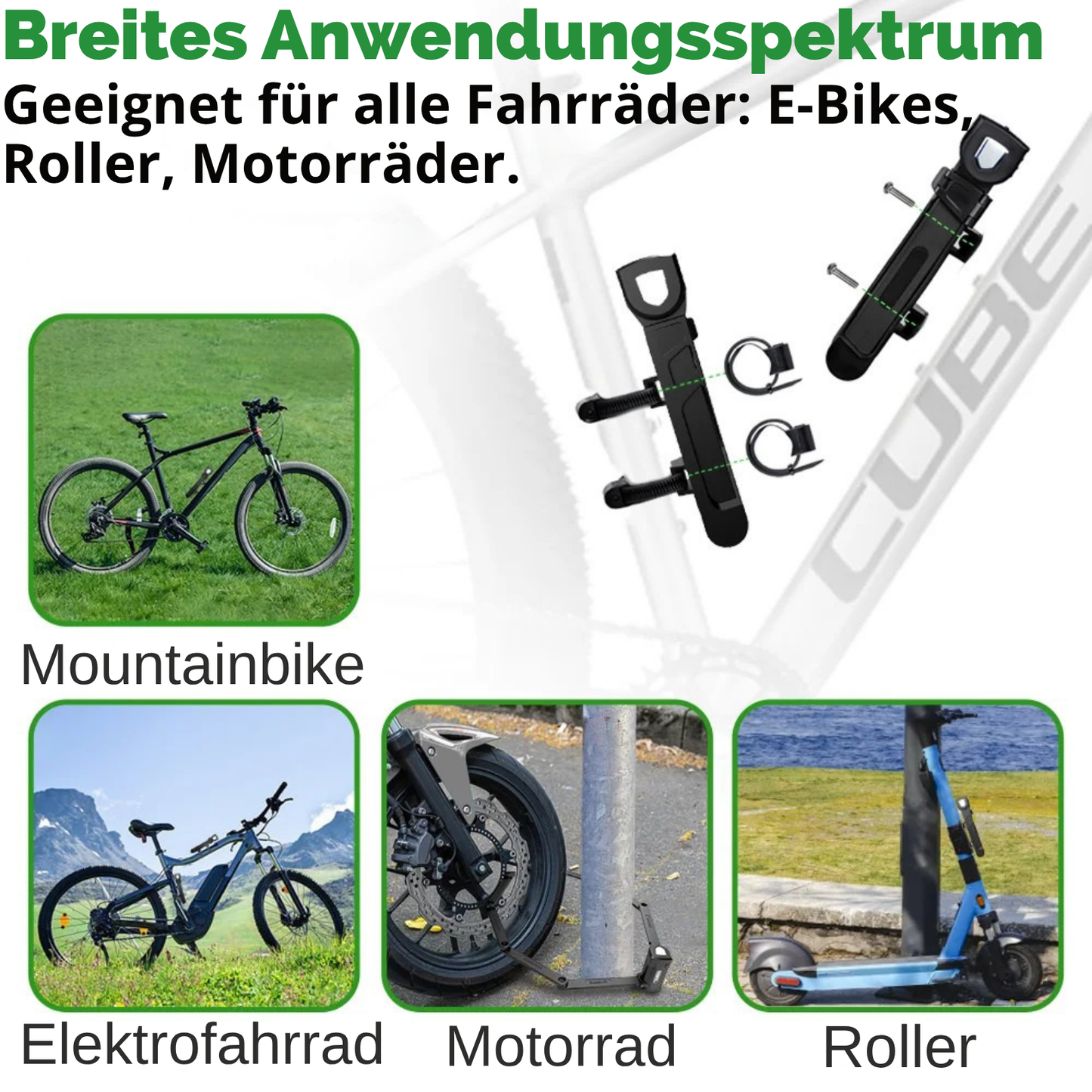 Professional Anti Theft Folding Lock Steel Bicycle Lock for E-Bike Scooter Security Strong.