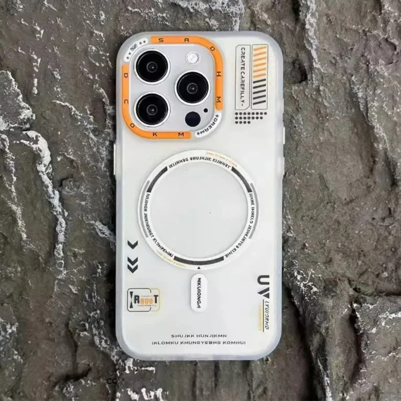 Luxury magnetic clear phone case.