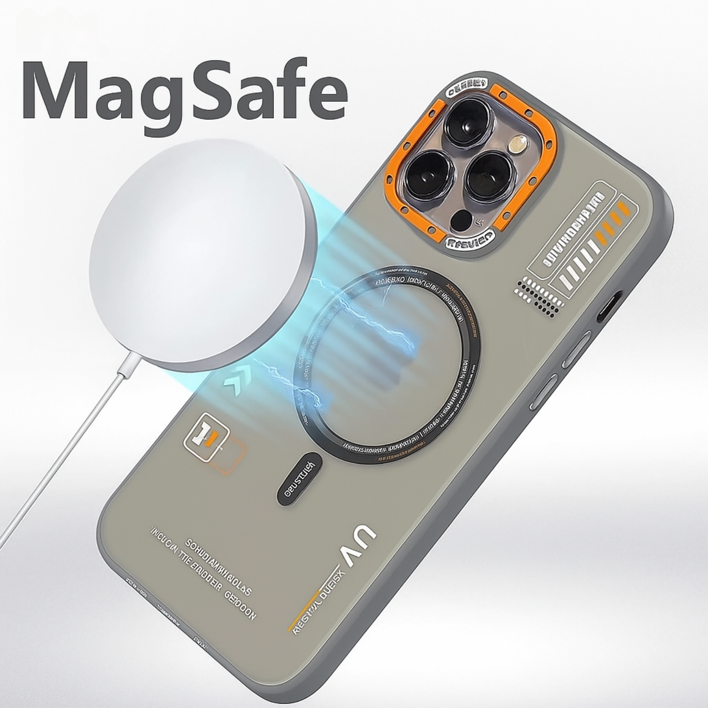 Luxury magnetic clear phone case.