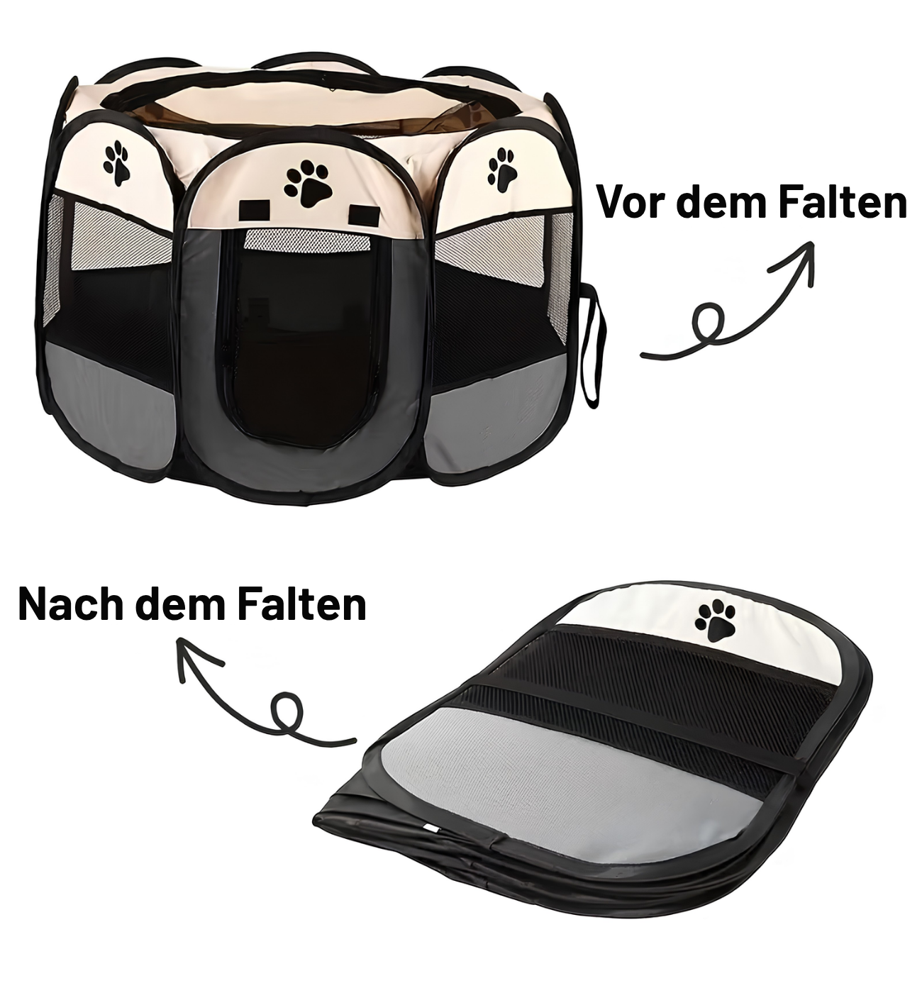 Katzenkäfig mit viel Bewegungsfreiheit & ideal für aktive Katzen.