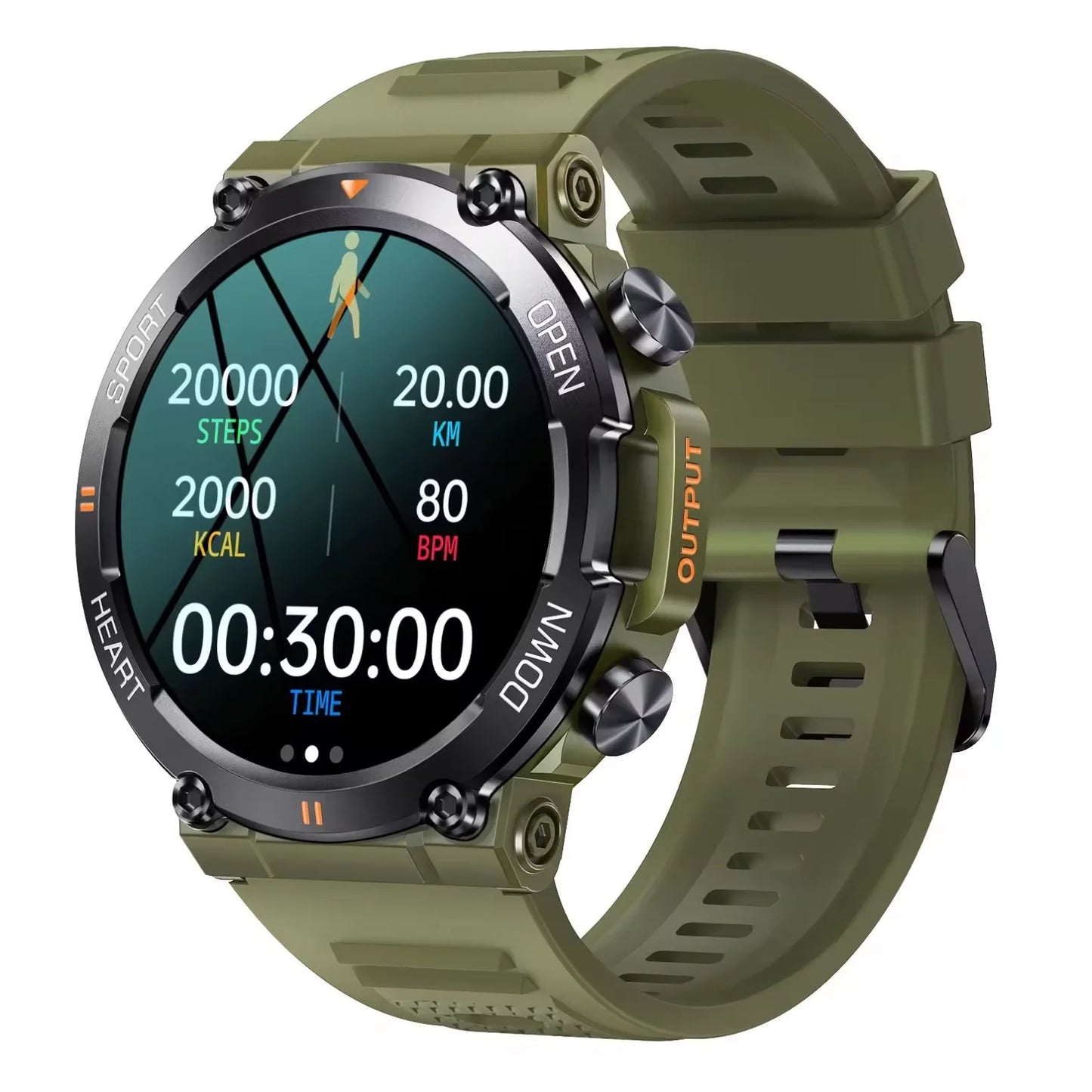 Neue Sport-Smartwatch Pro, Elektronik Fitness-Tracker Full-Touch.