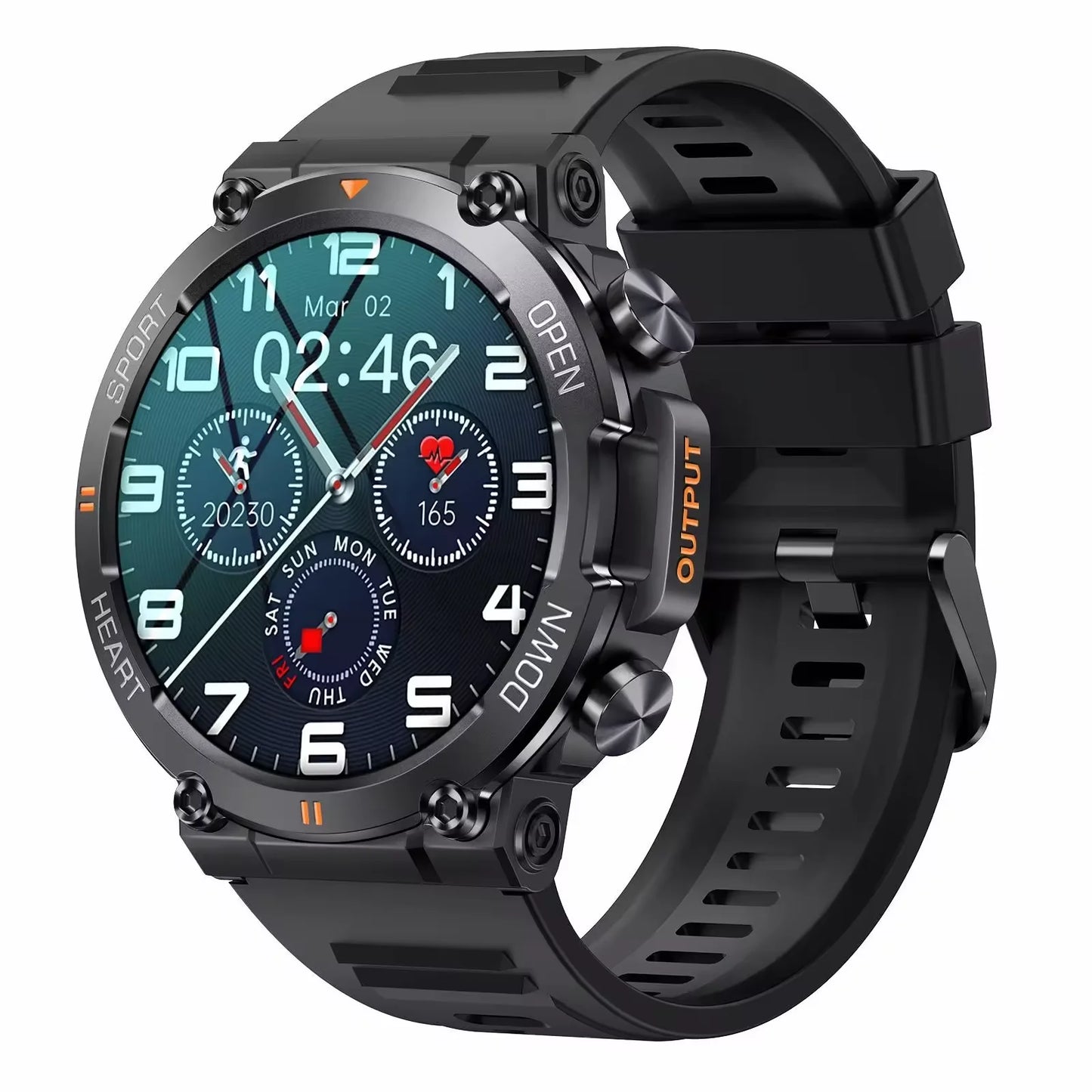 Neue Sport-Smartwatch Pro, Elektronik Fitness-Tracker Full-Touch.