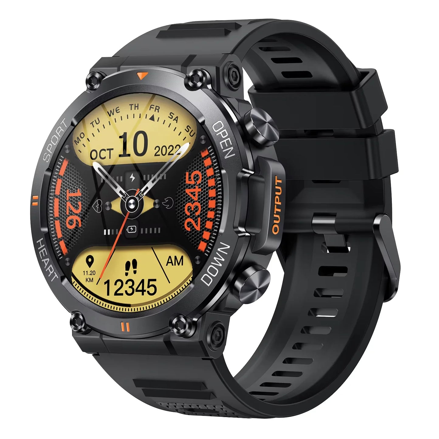 Neue Sport-Smartwatch Pro, Elektronik Fitness-Tracker Full-Touch.