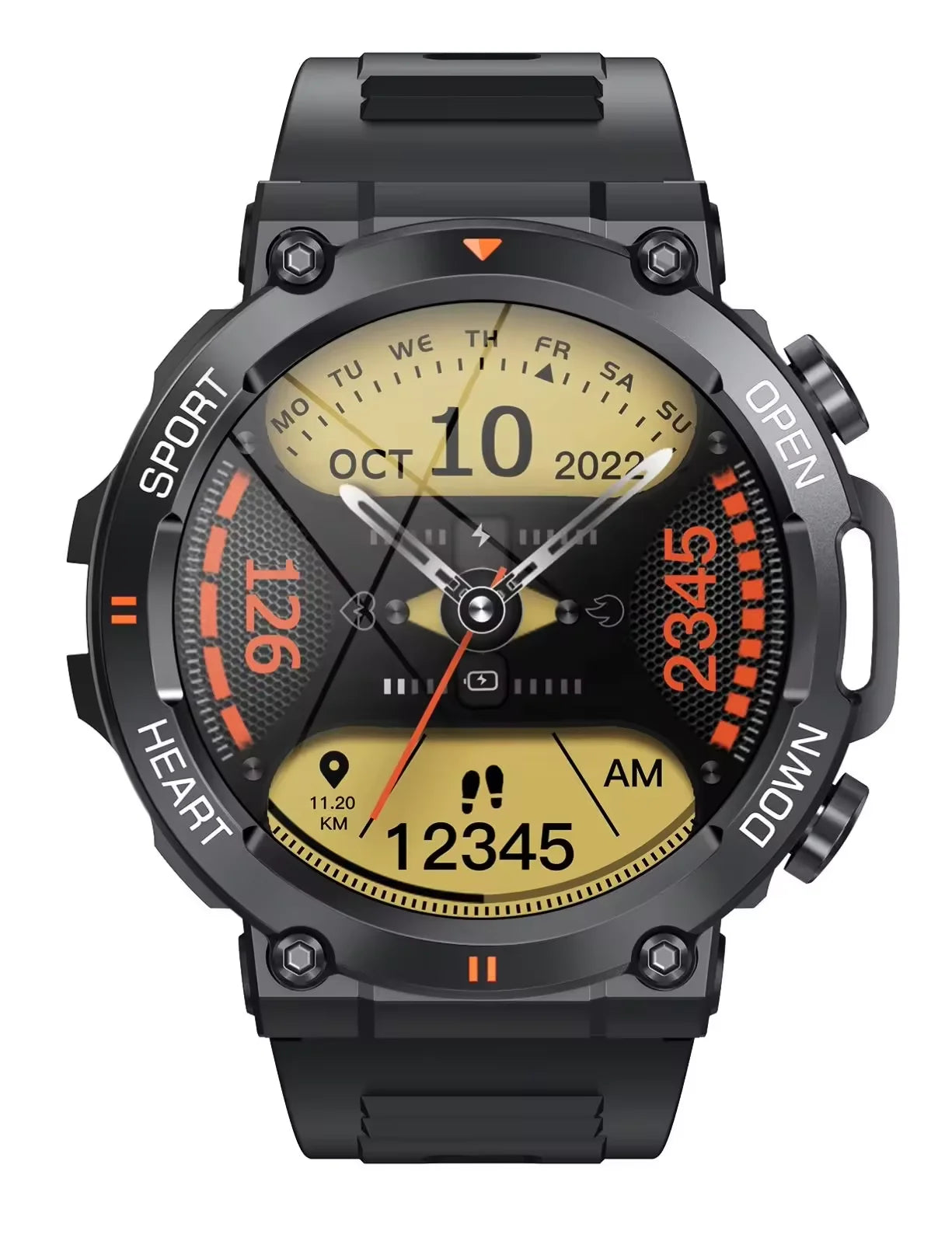 Neue Sport-Smartwatch Pro, Elektronik Fitness-Tracker Full-Touch.
