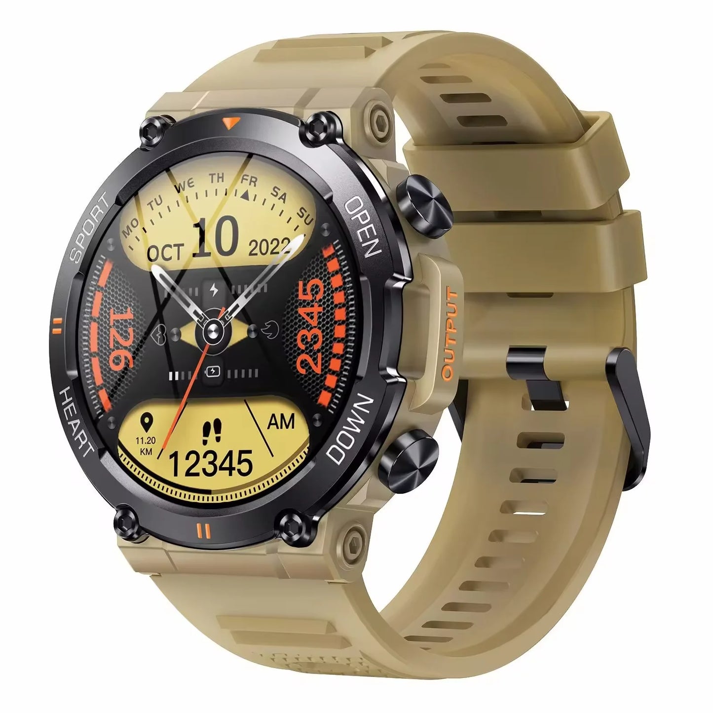 Neue Sport-Smartwatch Pro, Elektronik Fitness-Tracker Full-Touch.