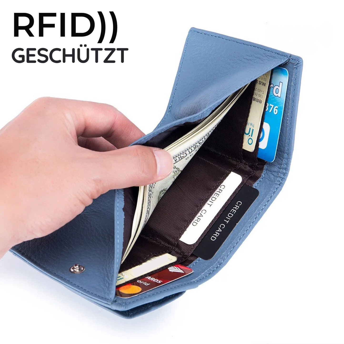 Neue Frauen Geldbörsen Aus Echtem Leder.