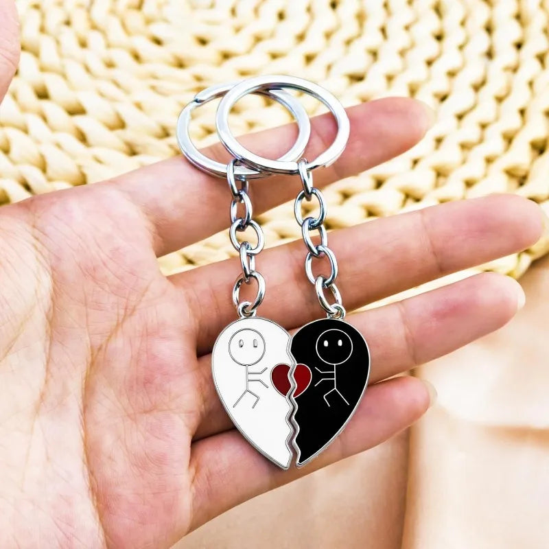 Cute pair of matching keychains for gifts.