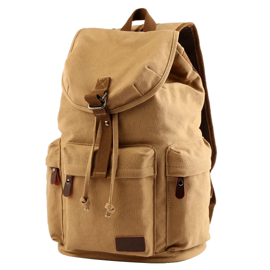 Sac à dos en toile vintage pour homme, grande capacité, pour ordinateur portable 15,6 pouces.