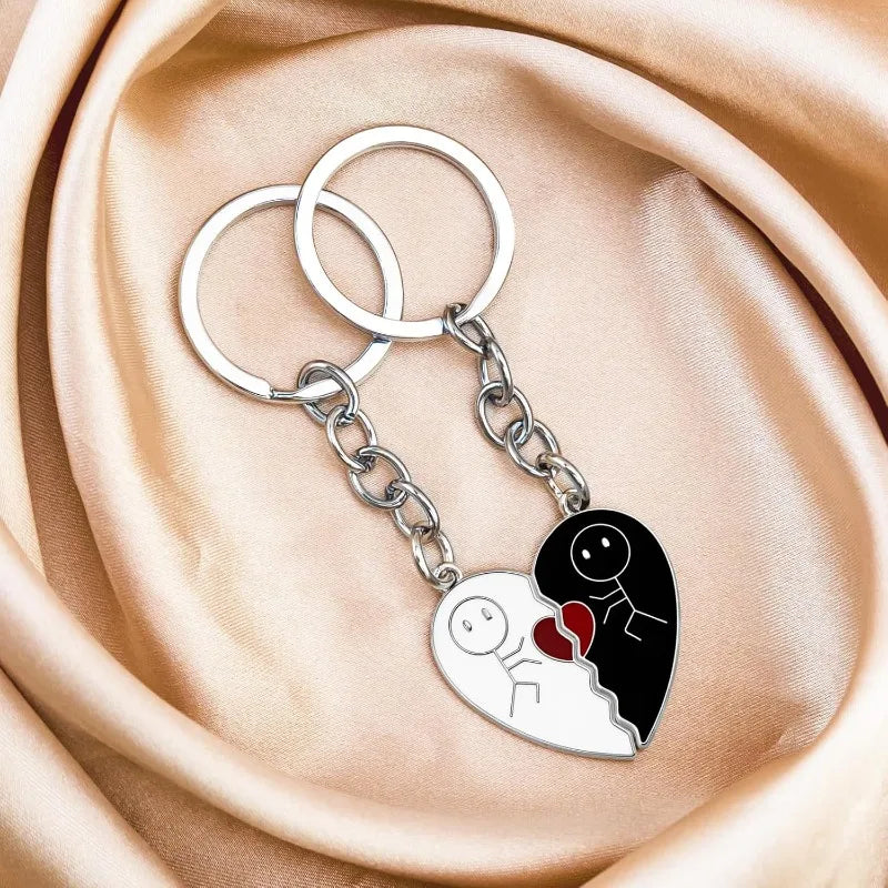 Cute pair of matching keychains for gifts.