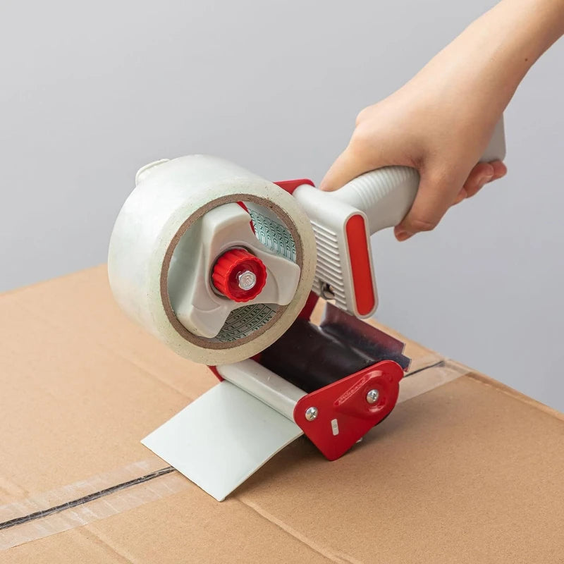 Express cutting and packaging with tape dispenser. 