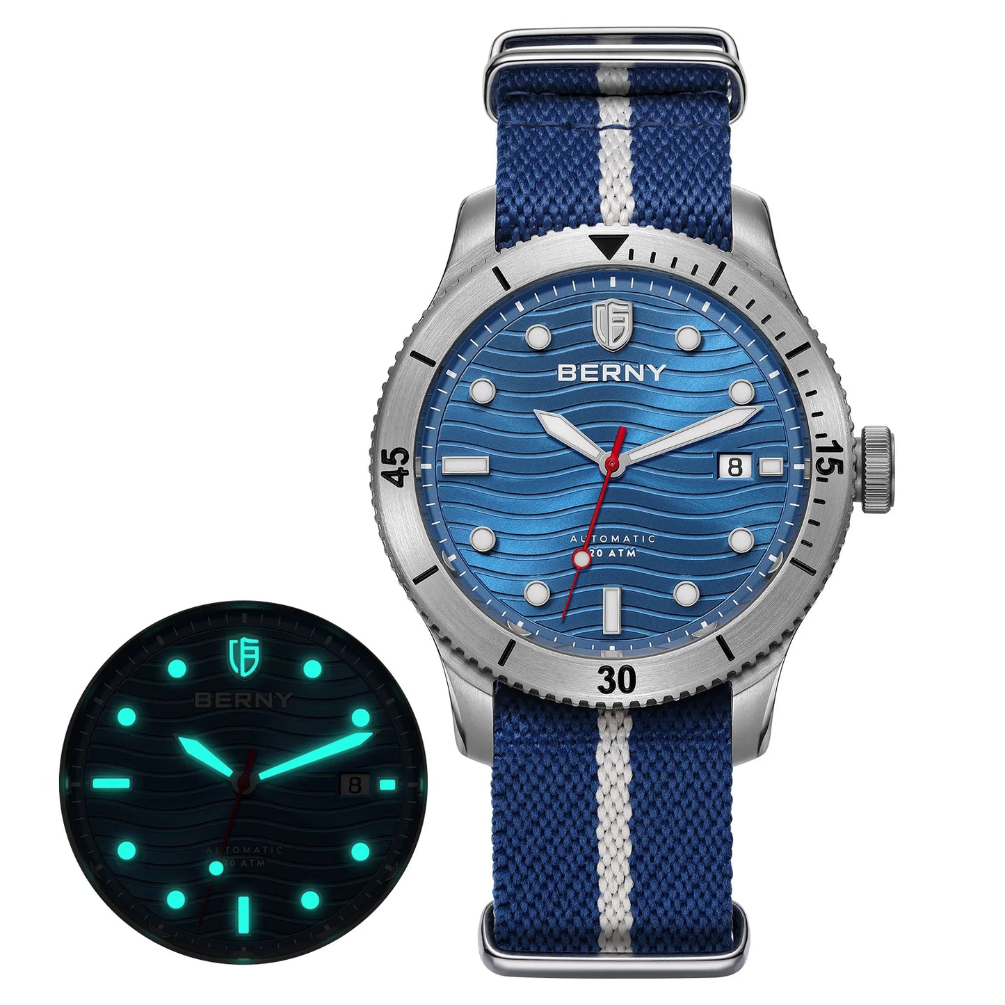 Montre de plongée automatique pour homme.