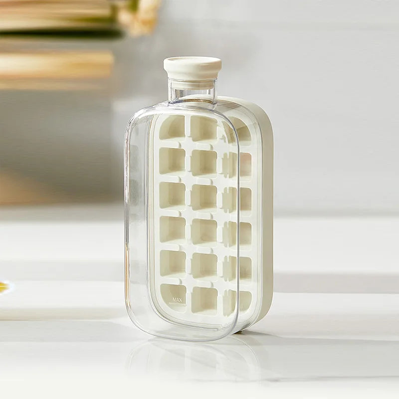 Presse à glaçons avec couvercle, qualité alimentaire, paille, seau à glace à double usage, motif de glace, accessoires de bar de cuisine. 