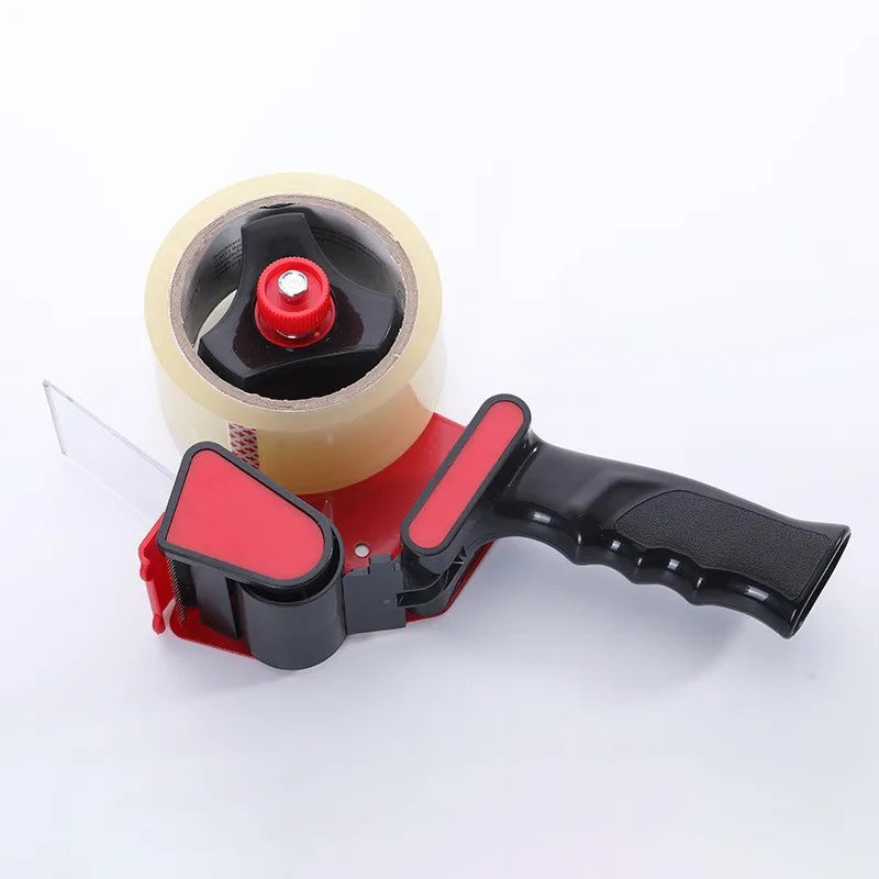 Express cutting and packaging with tape dispenser. 