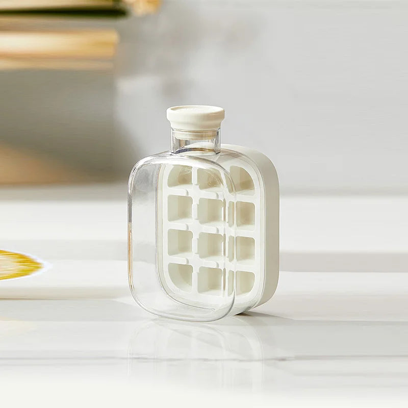 Presse à glaçons avec couvercle, qualité alimentaire, paille, seau à glace à double usage, motif de glace, accessoires de bar de cuisine. 