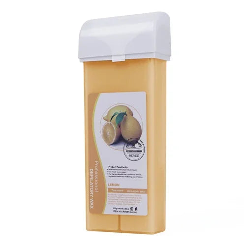 Chauffe-cire à rouleau pour épilation, machine avec crème de cire rechargeable et 100 morceaux de papier ciré pour l'épilation