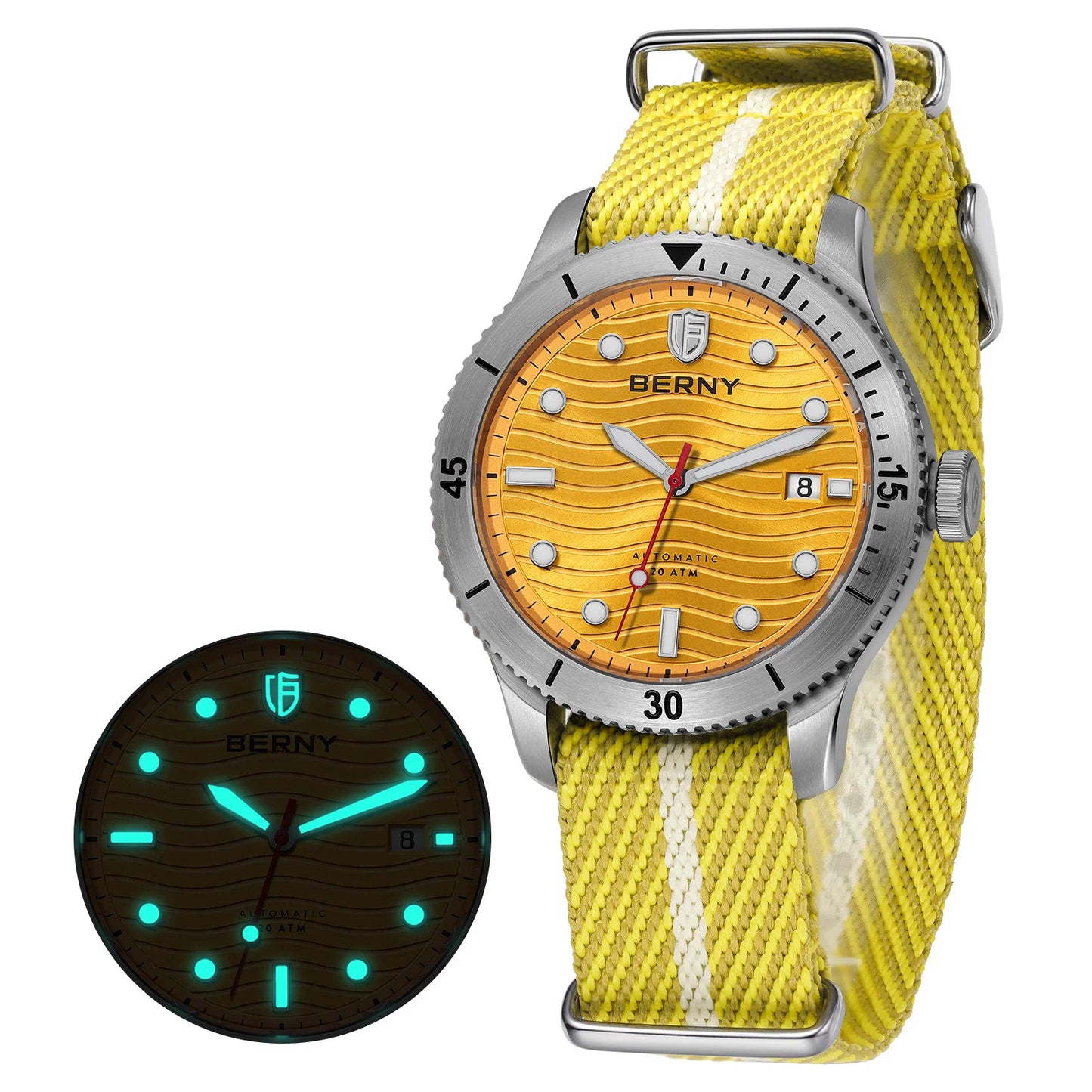 Montre de plongée automatique pour homme.