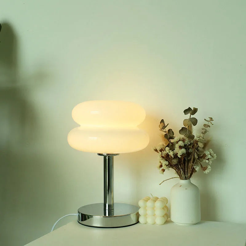 Macaron Retro Table Lamp Bedroom Bedside Decor.