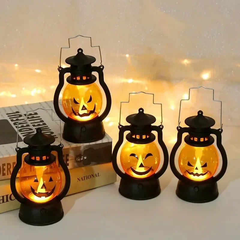 Halloween Pumpkin Ghost Face Lamp Skull Light LED Decoration.