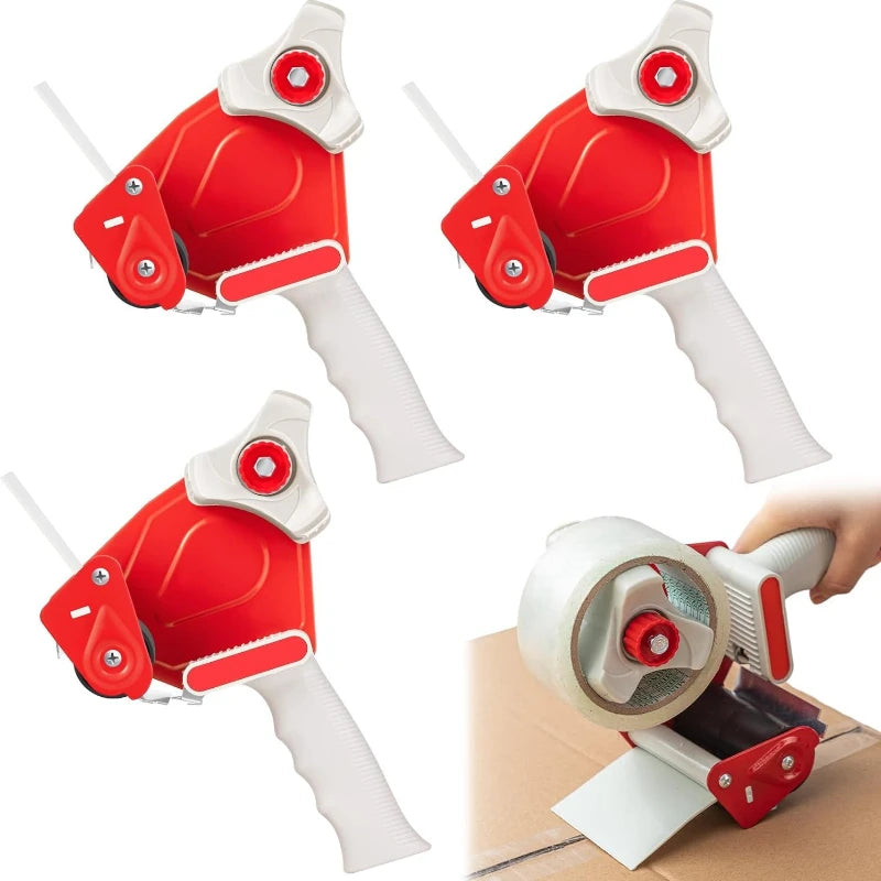 Express cutting and packaging with tape dispenser. 