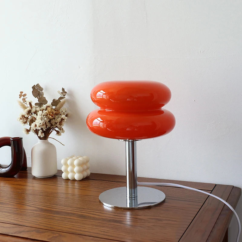 Macaron Retro Table Lamp Bedroom Bedside Decor.