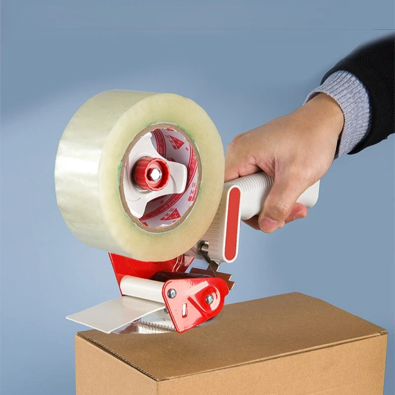 Express cutting and packaging with tape dispenser. 