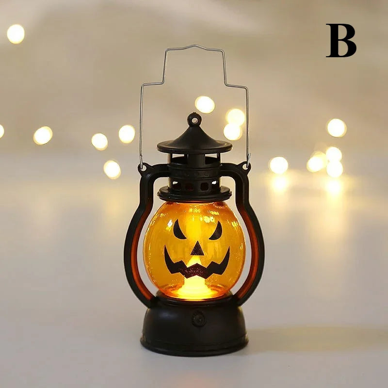 Halloween Pumpkin Ghost Face Lamp Skull Light LED Decoration.
