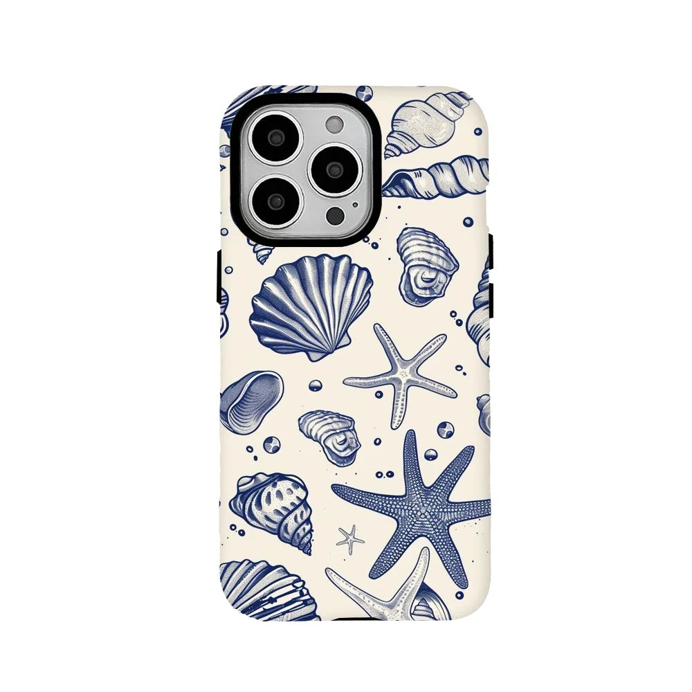 Mediterranean style phone case film shell for iPhone.