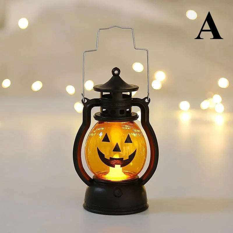 Halloween Pumpkin Ghost Face Lamp Skull Light LED Decoration.
