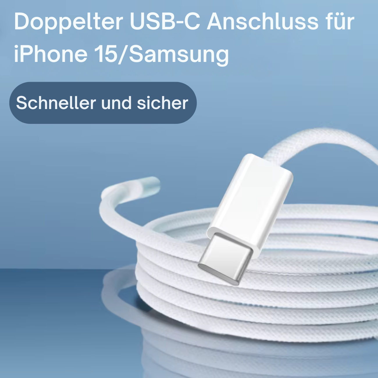 Câble de charge USB PD 60W pour téléphone portable compatible iPhone 15, Android Samsung Huawei.